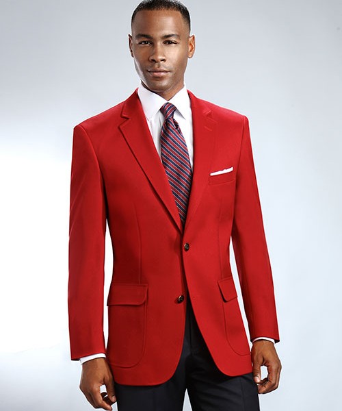 red blazer coat