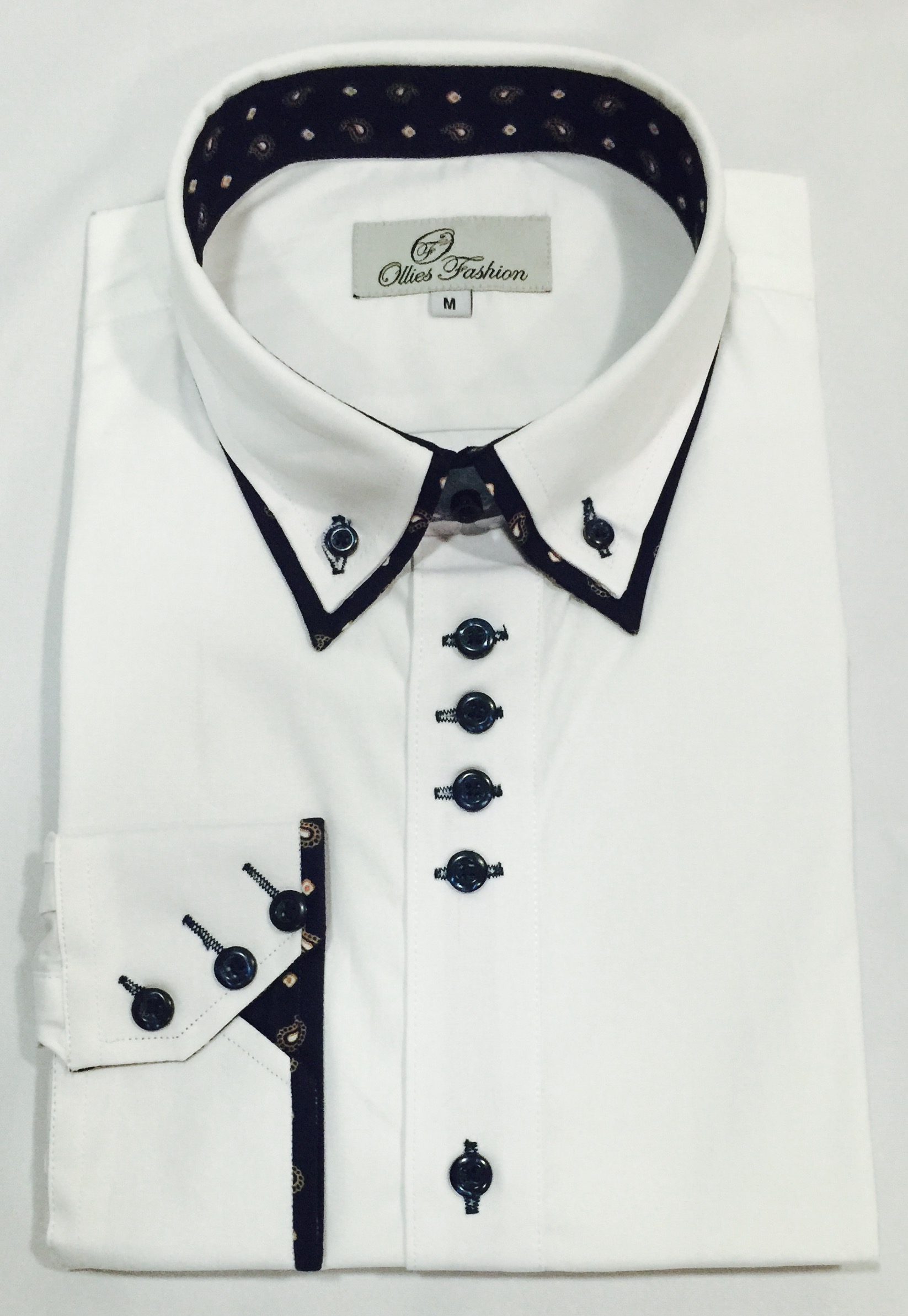 luxury white dress shirt